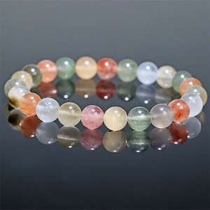 高品質 約8mm ミックスサゲニティッククォーツ ブレスレット Sagenitic quartz