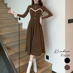 セットアップ《コーデュロイファー付きワンピースセットアップ 全2色》