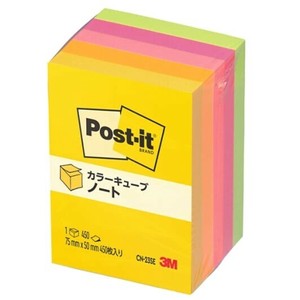 【3M】 ポストイット ハーフ 超徳用 75×50mm 450枚 CN-23SE 付箋