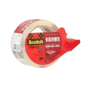 【3M】 スコッチ 透明梱包用テープ (中・軽量物用) 313D 1PN スコッチコンポウテープ313D 1PN(50)