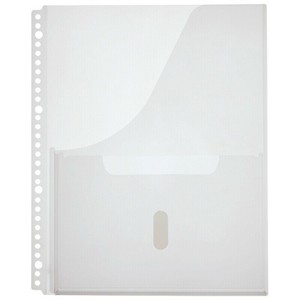 【キングジム】 取扱説明書ファイル用ポケット 30穴 A4S 4枚 2630PB