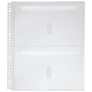 【キングジム】 取扱説明書ファイル用ポケット2段タイプ 30穴 A4S 4枚 2630PA