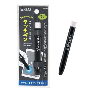 【（KUTSUWA)クツワ】ミラガク タッチペン ブラック MT005BK ミニ