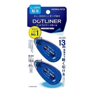 【コクヨ】 テープのり ドットライナー スモール 青 2個入 使い切りタイプ ﾀ-D930-06X2
