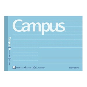【コクヨ】 キャンパス ノート ハーフサイズ B罫 ドット入り ﾉ-293BT ハーフノート Campus 半分