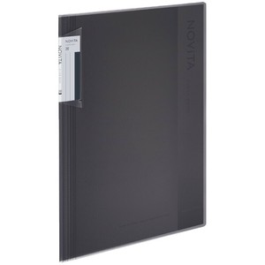 【コクヨ】 クリヤーブック ノビータ A4 20枚 黒 ﾗ-NV20D