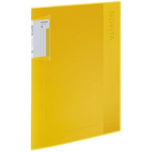 【コクヨ】 クリヤーブック ノビータ A4 40枚 黄 ﾗ-NV40Y