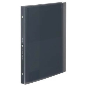 【コクヨ】 クリヤーブック Glassele A4 替紙式 15枚 ブラック 黒 ﾗ-GL720D グラッセル