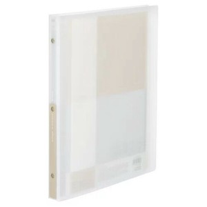 【コクヨ】 クリヤーブック Glassele A4 替紙式 15枚 ホワイト 白 ﾗ-GL720W グラッセル