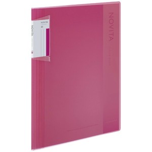 【コクヨ】 クリヤーブック ノビータ A4 40枚 ピンク ﾗ-NV40P