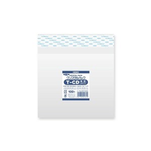【シモジマ】HEIKO OPP袋 クリスタルパック T-CD(縦型) (テープ付き) 100枚/袋