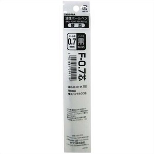 【ゼブラ】 F−0．7 黒 1本入 P-BR-1B-F-BK 油性ボールペン替芯