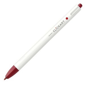 【ゼブラ】 クリッカート レッドブラック WYSS22−RB 水性ペン ノック式