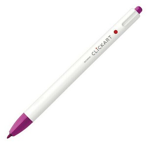 【ゼブラ】 クリッカート マゼンタ WYSS22−MZ 水性ペン ノック式