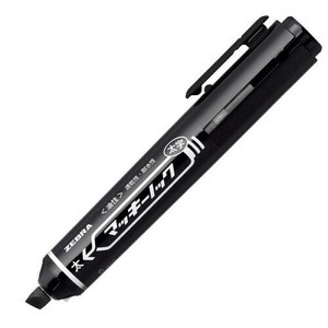 【ゼブラ】 マッキーノック太字 黒 1本入 P-YYSB6-BK 油性マーカー ノック式 太字