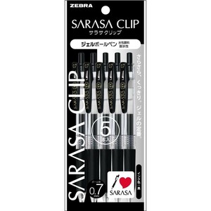 【ゼブラ】 サラサクリップ 0．7 黒 5本入 P-JJB15-BK5 ジェルボールペン