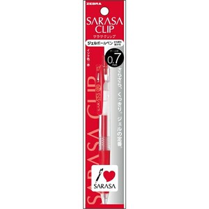 【ゼブラ】 サラサクリップ 0．7 赤 1本入 P-JJB15-R ジェルボールペン