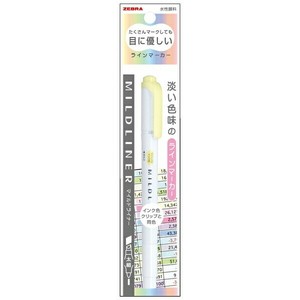 【ゼブラ】 マイルドライナー マイルドイエロー 1本入 PWKT7MY