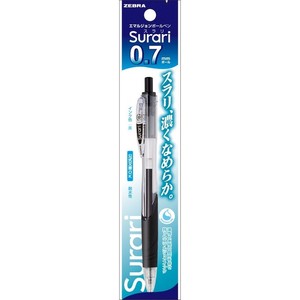 【ゼブラ】 スラリ　 0.7mm　 黒　 1本入 P-BN11-BK 油性ボールペン