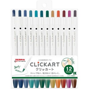 【ゼブラ】 クリッカート 　12色セットDK WYSS2212CD