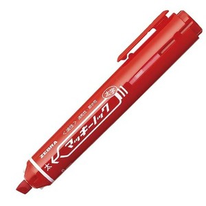 【ゼブラ】 マッキーノック　太字　 赤 1本入 　P-YYSB6-R 油性マーカー