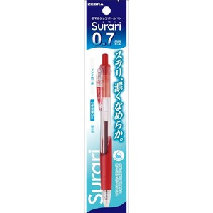 【ゼブラ】 スラリ　0.7mm　赤 1本入　 P-BN11-R　 油性ボールペン