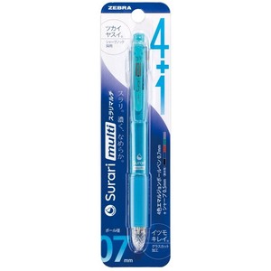 【ゼブラ】 スラリマルチ0．7 ライトブルー 1本入 P-B4SA11-LB 油性ボールペン