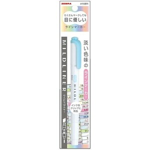 【ゼブラ】 マイルドライナー マイルドブルー 1本入 PWKT7MBL
