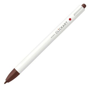 【ゼブラ】 クリッカート ダークブラウン WYSS22-DE 水性ペン ノック式