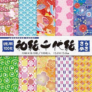 【トーヨー】 徳用和紙千代紙（15.0）きらめき 018035