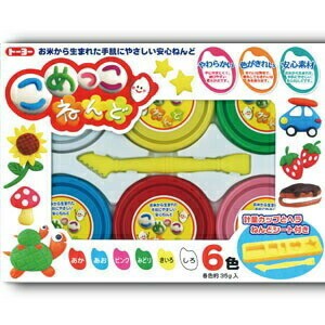 【トーヨー】 粘土 こめっこねんど 6色セット 114901