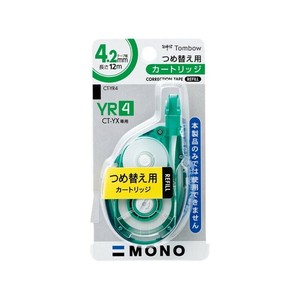 【トンボ鉛筆】 修正テープ カートリッジ モノYR4 4mm CT-YR4