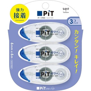 【トンボ鉛筆】 テープのりピットエッグ3P HPA-313