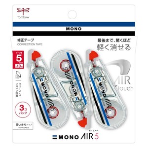 【トンボ鉛筆】 修正テープ 　モノエアー5mm 3PパックKPB-325