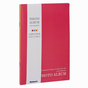 【ナカバヤシ】 ﾐﾆﾎﾟｹｯﾄｱﾙﾊﾞﾑ24ﾏｲ3P Lｻｲｽﾞ ｶﾗﾌﾙ ｱPAL1013P 写真整理 収納