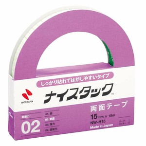 【ニチバン】 両面テープ ナイスタック しっかり貼れてはがせるタイプ NW-H15