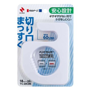 【ニチバン】 セロテープ ハンドカッター直線美 白 TC-20CB5