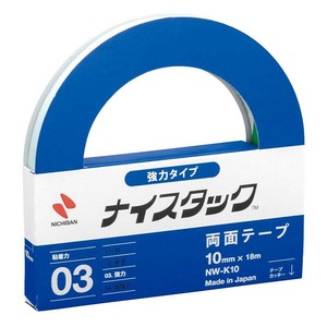 【ニチバン】 両面テープ ナイスタック 強力タイプ 10mm NW-K10