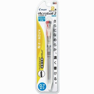 【パイロット】 2色油性ボールペン アクロボール2 0.7mm ノンカラー P-BKAB-30F-NCC 透明 クリア