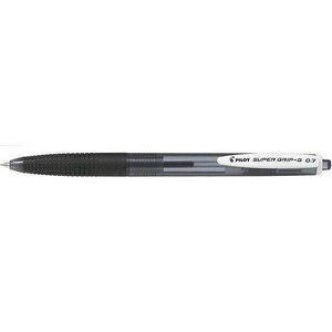 【パイロット】 油性ボールペン スーパーグリップG ノック式 0.7mm 黒 BSGK-10F-BB