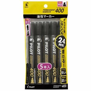 【パイロット】 油性ペン パーマネントマーカー400 黒 5本パック P-MPM-50B-5B