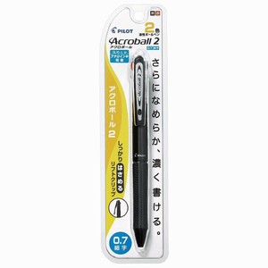 【パイロット】 2色油性ボールペン アクロボール2 0.7mm ブラック P-BKAB-30F-BK