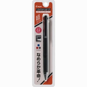 【パイロット】 3色ゲルボールペン ジュースアップ3 0.4mm ブラック P-LKJP-50S4-B