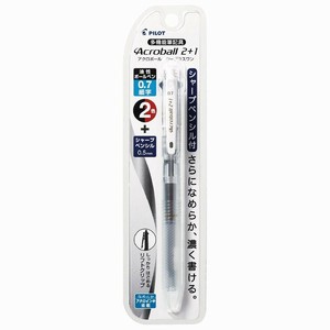 【パイロット】 多機能油性ボールペン アクロボール2+1 0.7mm ノンカラー P-BKHAB40F-NC 透明 クリア
