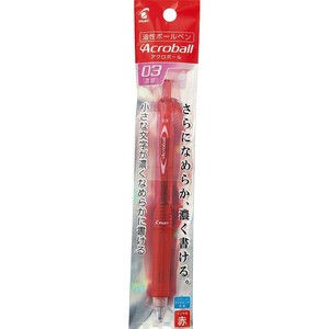 【パイロット】 油性ボールペン アクロボール150 0.3mm 赤 P-BAB15MF-RR