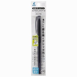 【パイロット】 油性ボールペン スーパーグリップG キャップ式 0.7mm 黒 P-BSGC-10F-BB