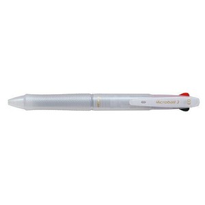 【パイロット】 3色油性ボールペン アクロボール3 0.3mm パールホワイト BKAB-40MF-PW