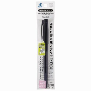 【パイロット】 油性ボールペン スーパーグリップG キャップ式 1.6mm 黒 P-BSGC-10BB-BB