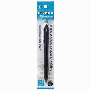 【パイロット】 油性ボールペン レックスグリップ 0.7mm 黒 P-BRG-10F-BB