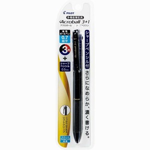 【パイロット】 多機能油性ボールペン アクロボール3+1 0.7mm ブラック P-BKHAB50F-B